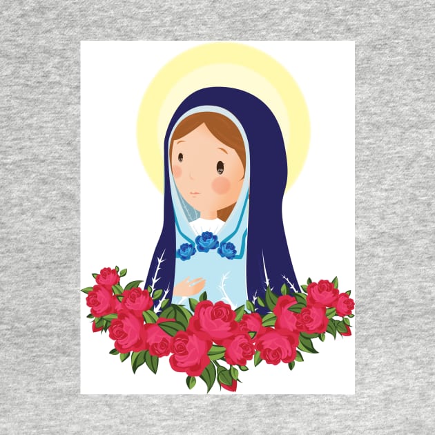 Virgen Maria. Rosas by AlMAO2O